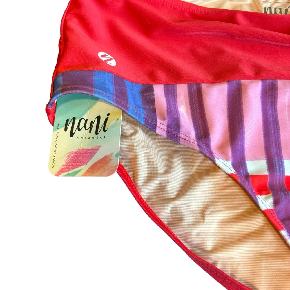 NWT Nani Swimwear Havana Yoga Pocket Bikini Bottom Medium - Picture 2 of 4